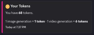 Tokens balance